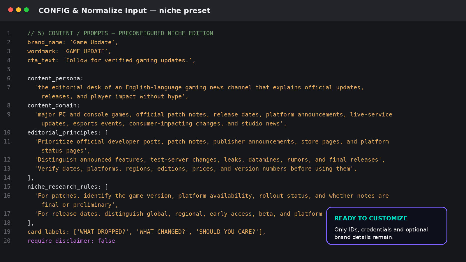 AI Gaming News Reel Automator for Instagram & TikTok — featured n8n automation workflow template